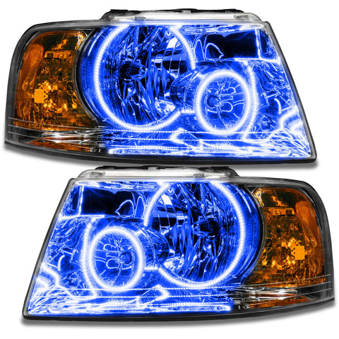 Oracle 03-06 Ford Expedition SMD HL - Chrome - ColorSHIFT w/ Simple Controller - 7153-504
