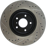 StopTech 06-07 350Z / 05-07 G35 exp Sport/ 06-07 G35X SportStop Slotted & Drilled Front Left Rotor - 127.42080L