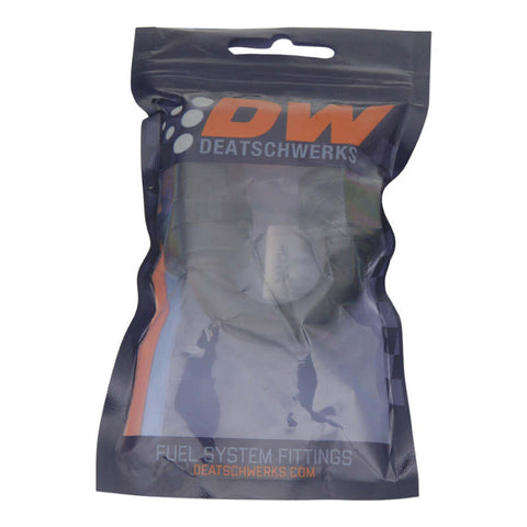 DeatschWerks 8AN Female Swivel 180-Degree Hose End CPE - Anodized Matte Black - 6-02-0808-B