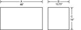Tradesman Steel Top Mount Truck Tool Box (48in.) - White - 86148