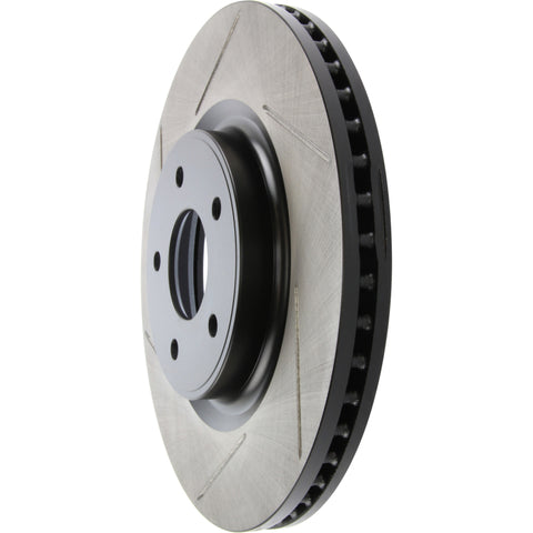 StopTech 13-15 Nissan Pathfinder Slotted Front Right Rotor - 126.42120SR