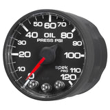 Autometer Spek-Pro 52.4mm 0-120 PSI Digital Stepper Motor Oil Pressure Gauge - P325328