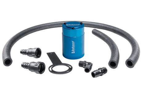 Volant 18-25 Jeep Wrangler/Gladiator JLU/JL/JT 3oz Aluminum Oil Catch Can w/Mounting Bracket - Blue - VC0002