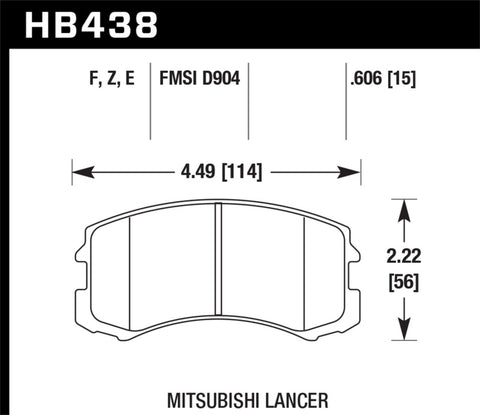 Hawk HPS Street Brake Pads - HB438F.606