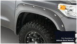 Bushwacker 16-18 Toyota Tundra Fleetside Pocket Style Flares 4pc - Midnight Black - 30918-43