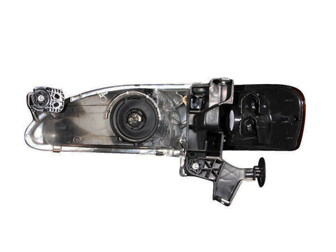 ANZO 1998-2000 Toyota Corolla Crystal Headlights Black - 121131