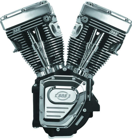 S&S Cycle 99-06 BT T111 Long Block Engine - Wrinkle Black - 310-0770A