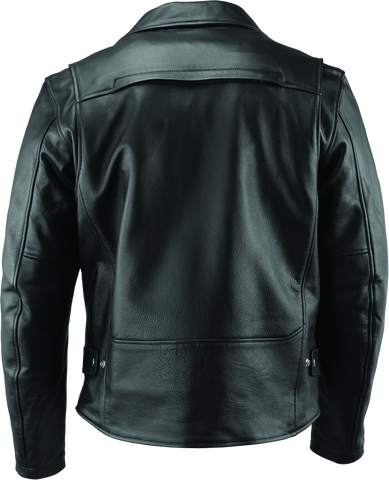 River Road Ironclad Classic Leather Jacket Black - Small - 094369