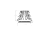 aFe POWER Universal Clamp-On Air Filter w/ D2 Dura-Dry Media - 5.5in F x 7in B x 4.75in T x 5in H - 21-55505V
