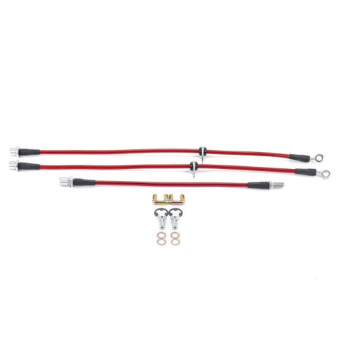 Power Stop 95-04 Toyota Tacoma Front & Rear SS Braided Brake Hose Kit - BH00126