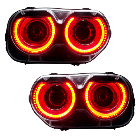 Oracle 15-23 Dodge Challenger LED Headlight Halo Kit - Red - 2268-003