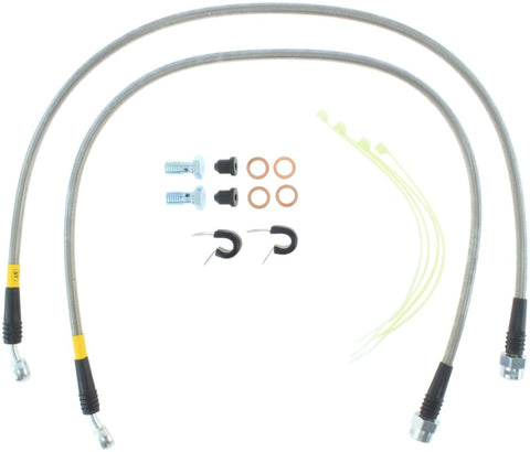 StopTech 02-05 Avalanche / 99-05 Silverado 1500 2WD/4WD Stainless Steel Front Brake Lines - 950.66001