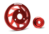 PERRIN 15-21 Subaru WRX / 18-20 Crosstrek / 14-18 FXT Lightweight Water Pump Pulley - Blk - PSP-ENG-111BK