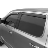 EGR 2019 Dodge Ram 1500 Quad Cab SlimLine In-Channel WindowVisors Set of 4 - Dark Smoke - 572961