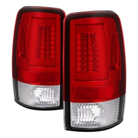Spyder 00-06 Chevy Suburban 1500/2500 V2 Light Bar LED Tail Lights -Red Clr (ALT-YD-CD00V2-LBLED-RC) - 5084163