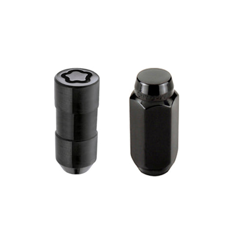 McGard 6 Lug Hex Install Kit w/Locks (Cone Seat Nut) M14X2.0 / 13/16 Hex / 2.25in. Length - Black - 84617