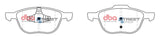 DBA 13-19 Ford C-Max Energi SEL Street Series Front Brake Pads - DB1679SS