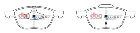 DBA 13-19 Ford C-Max Energi SEL Street Series Front Brake Pads - DB1679SS