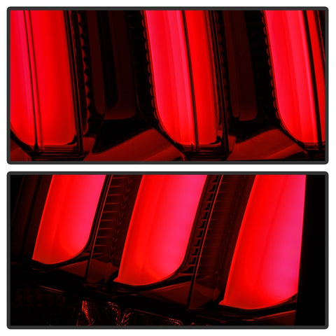 Spyder 05-09 Ford Mustang (Red Light Bar) LED Tail Lights - Black ALT-YD-FM05V3-RBLED-BK - 5086716
