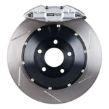 StopTech 08-09 WRX STi Rear BBK ST22 345x28 Slotted Rotors Silver Calipers - 83.842.002G.61
