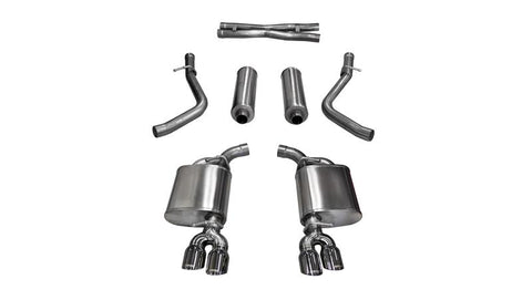 Corsa 2015-2017 Dodge Challenger Sport Cat-Back Dual Rear Exit with Twin 3.5in Polished Pro-Seri - 14986