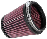 K&N Filter Universal Rubber Filter Round Tapered 4.5in  Flange 5.875in Base 4.5 inch Top 6in  Height - RU-4740