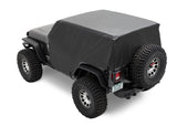 Bestop 07-18 Jeep Wrangler JK / 18-26 JL 2-Door All Weather Trail Cover (Black) - 81044-01
