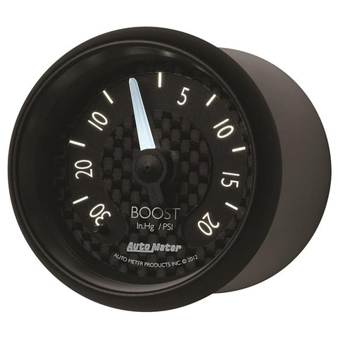 Autometer GT Series 52mm Mechanical 30 In Hg/20 psi Vacuum/Boost Gauge - 8001