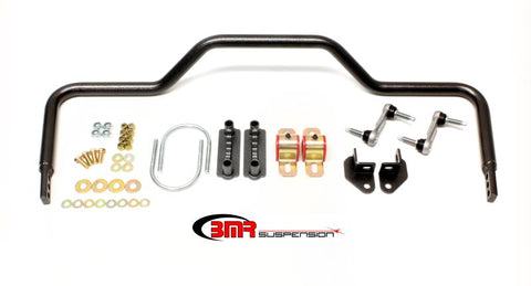 BMR 64-72 A-Body Rear Pro-Touring Style Hollow 1.125in Sway Bar Kit - Black Hammertone - SB035H