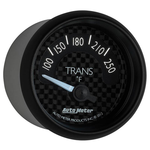 Autometer GT Series 52mm Short Sweep Electronic 100-250 Deg F Transmission Temperature - 8049