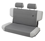 Bestop N-Tumble Seat 97-06 Jeep Wrangler TJ Rear Trailmax Fold (Center Fabric Insert Charcoal/Gray) - 39439-09