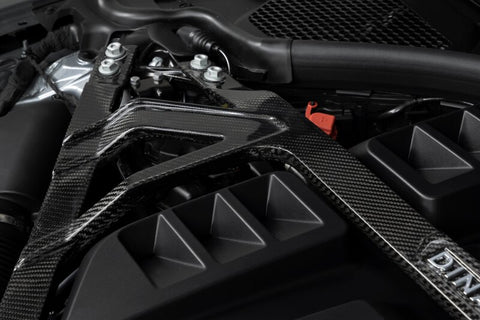 Dinan 21-27 BMW M2/M3/M4 (G80/G82/G83/G87) Gloss Carbon Fiber Strut Tower Brace - Front - D180-0015