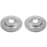 Power Stop 2014 Volkswagen Golf Front Evolution Drilled & Slotted Rotors - Pair - EBR1289XPR