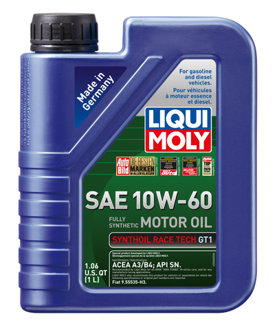 LIQUI MOLY 1L Synthoil Race Tech GT1 Motor Oil SAE 10W60 - 2068