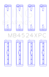 King Nissan VR38DETT (Size .026) pMaxKote Performance Main Bearing Set - MB4524XPC.026