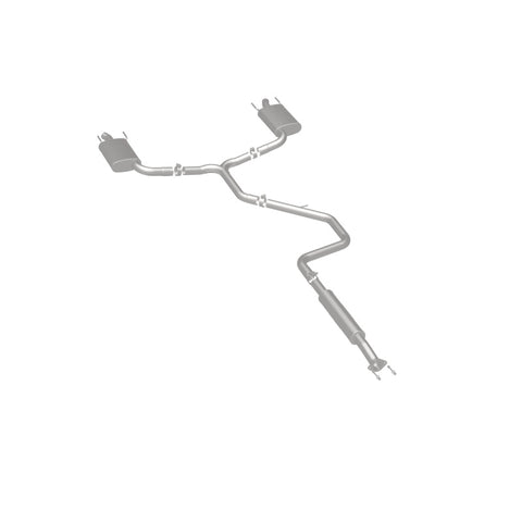 MagnaFlow Cat-Back SS 2.25/2.5in Dual Split Rear Exit Polished 3in Tip 2015 Chev Impala 3.6L V6 - 19023