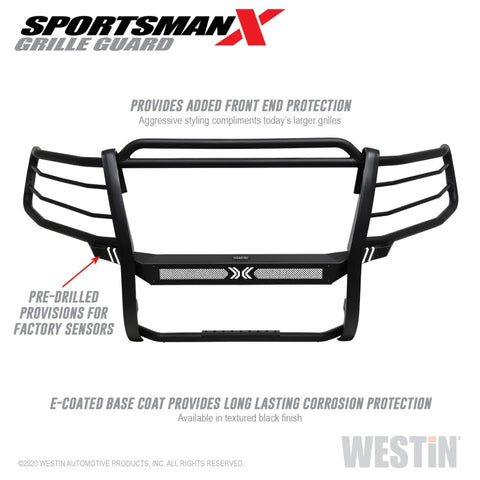 Westin 15-20 Chevy Suburban/Tahoe Sportsman X Grille Guard - Textured Black - 40-33805