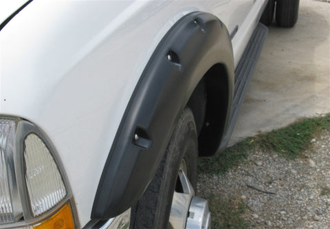 Lund 99-07 Ford F-250 RX-Rivet Style Textured Elite Series Fender Flares - Black (4 Pc.) - RX311T