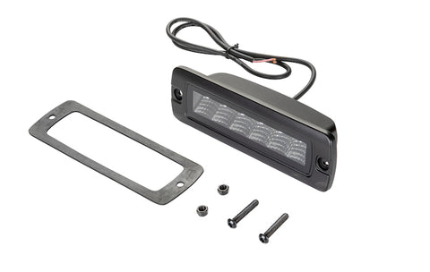 Hella Universal Black Magic 6 L.E.D. Flush Mount Mini Light Bar - Flood Beam - 358176221