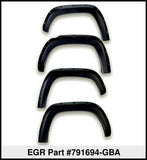 EGR 19-22 Chevrolet Silverado 1500 Traditional Bolt-On Look Fender Flares Black Set Of 4 - 791694-GBA