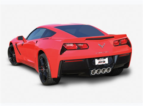 Borla 2014 Chevy Corvette C7 w/ AFM w/o NPP Atak Rear Section Exhaust Quad Rd Rl IC Tips - 11863