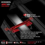 Go Rhino SRM500 Quad Rail Kit (For 75in. Long Rack) - Tex. Blk (Rails ONLY - Req. Platform) - 5935073T