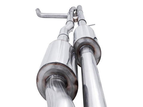 AWE Tuning 4th Gen GM 1500 6.2L 0FG Cat-Back Split Rear Exit (w/ Bumper Cutouts) - Quad Diamond Tips - 3015-43204