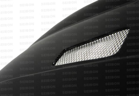 Seibon 10-11 VW Golf GTI 5K/MK6 TM Carbon Fiber Hood w/ Shaved Emblem - HD1011VWGTIB-TM