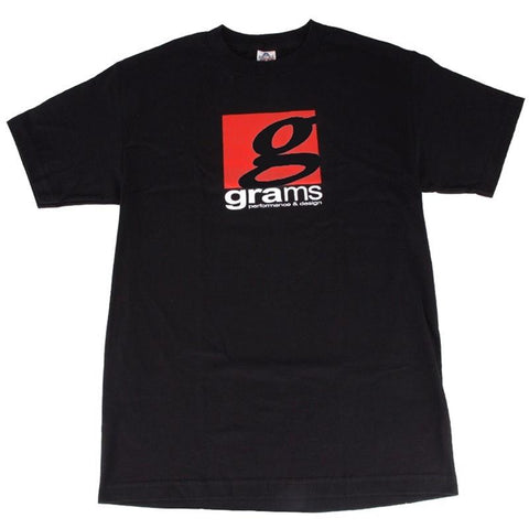 Grams Performance and Design Logo Black T-Shirt - L - G35-99-6011