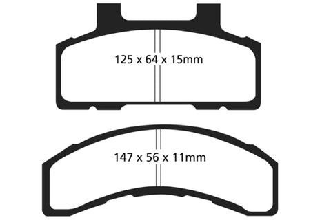 EBC 90-91 Chevrolet Lumina APV 3.1 Greenstuff Front Brake Pads - DP61240