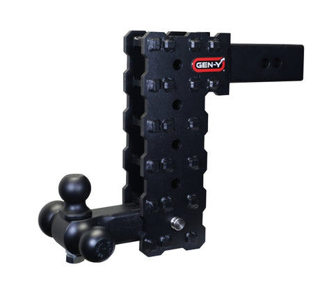 Gen-Y Phantom-X 2.5in Solid Shank 10in Drop 1.6K TW 16K Hitch w/GH-052 (No Flat Towing) - GH-2435X