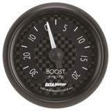 Autometer GT Series 52mm Mechanicl 30 In Hg/20 psi Vacuum/Boost Gauge - 8001