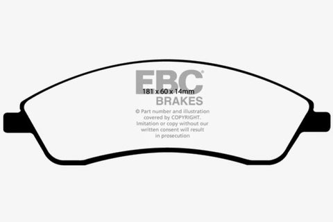 EBC 06-07 Cadillac CTS 2.8 (Sports Suspension) Greenstuff Front Brake Pads - DP21692