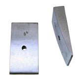 Omix 8 Degree Rear Leaf Spring Shims 2.5 Inch Wide - 18206.02